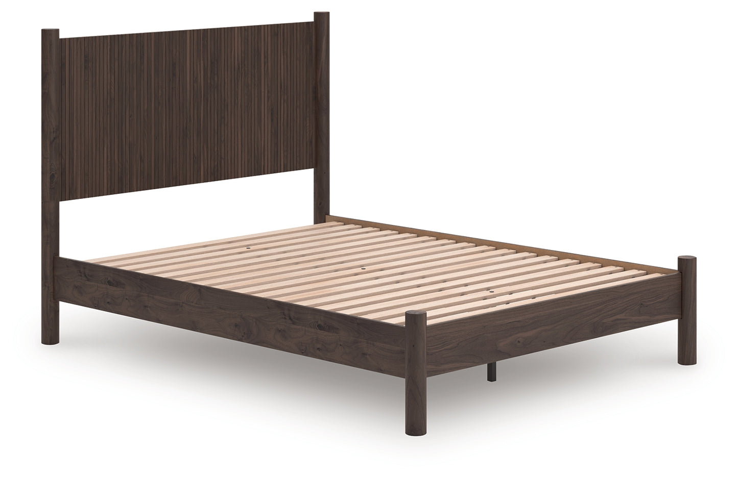 Bradenton Furniture Outlet - Ashley Furniture - Pamytta Bedroom - Queen Panel Platform Bed / Brown - PCB2614B6