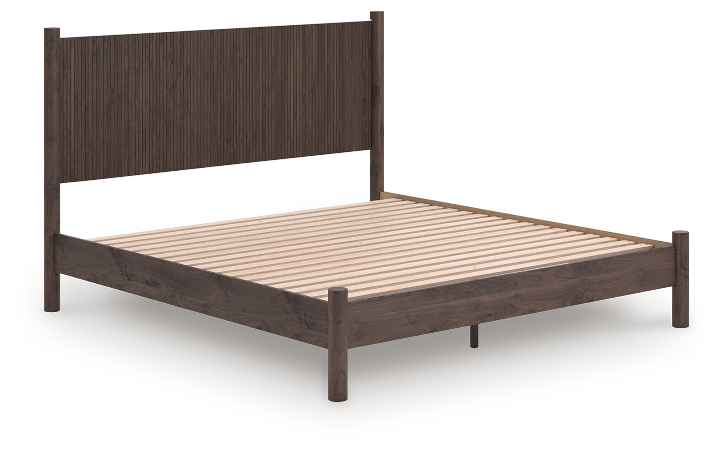 Bradenton Furniture Outlet - Ashley Furniture - Pamytta Bedroom - King Panel Platform Bed / Brown - PCB2614B27