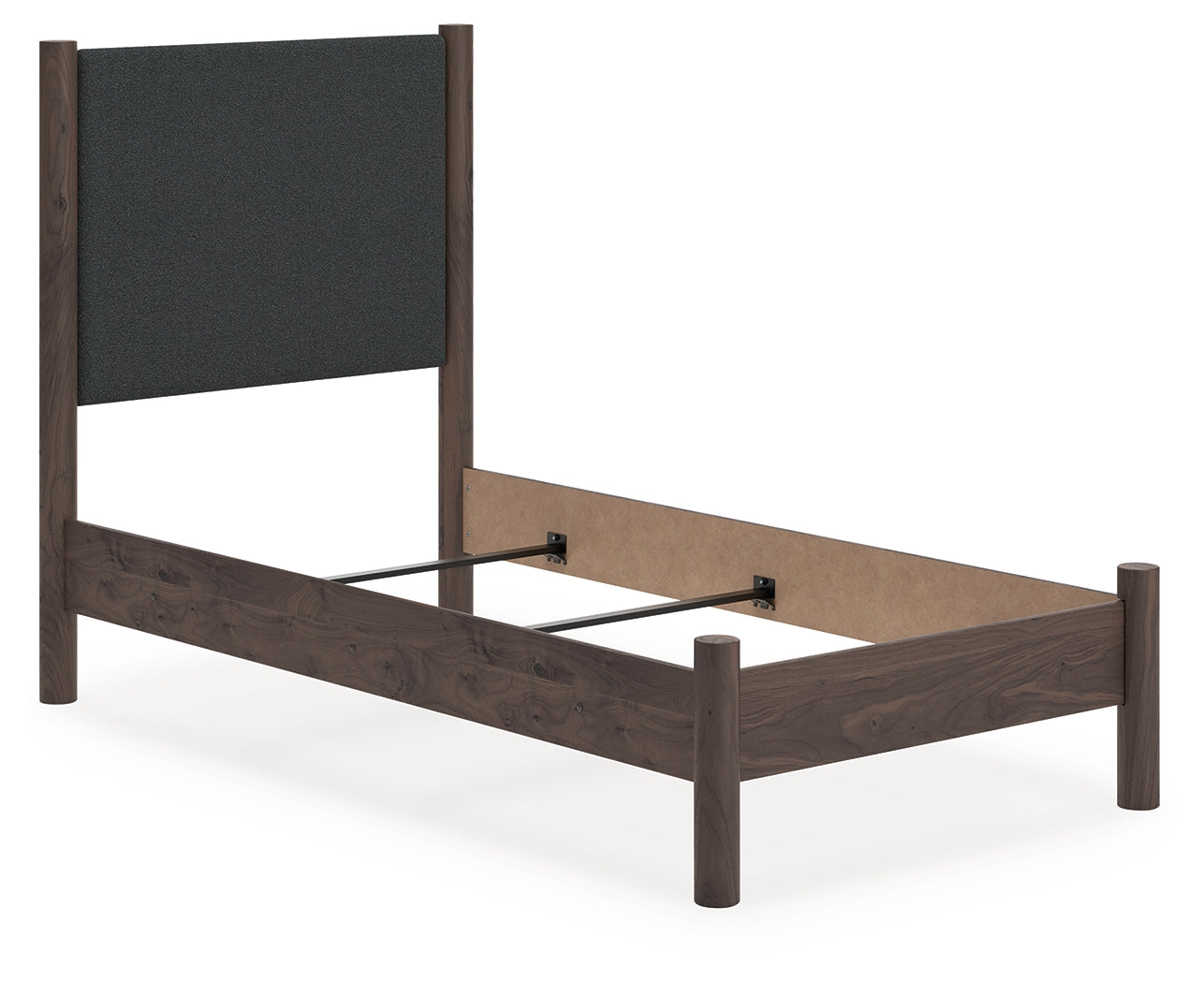 Bradenton Furniture Outlet - Ashley Furniture - Pamytta Bedroom - Twin Upholstered Panel Bed / Brown - PCB2614B20