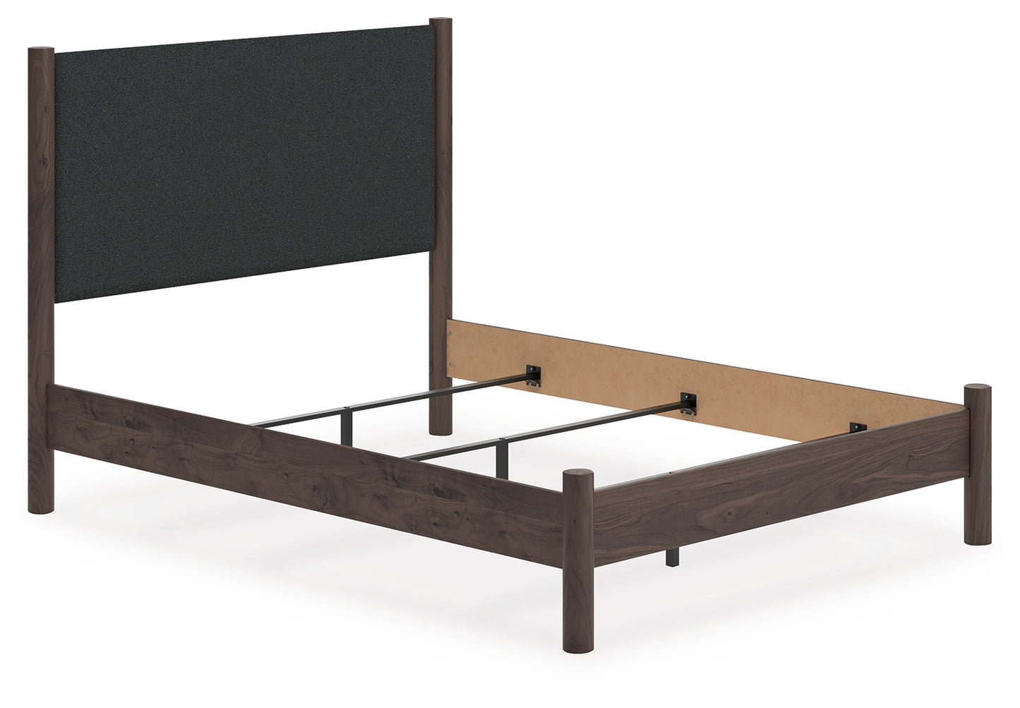 Bradenton Furniture Outlet - Ashley Furniture - Pamytta Bedroom - Queen Upholstered Panel Bed / Brown - PCB2614B24