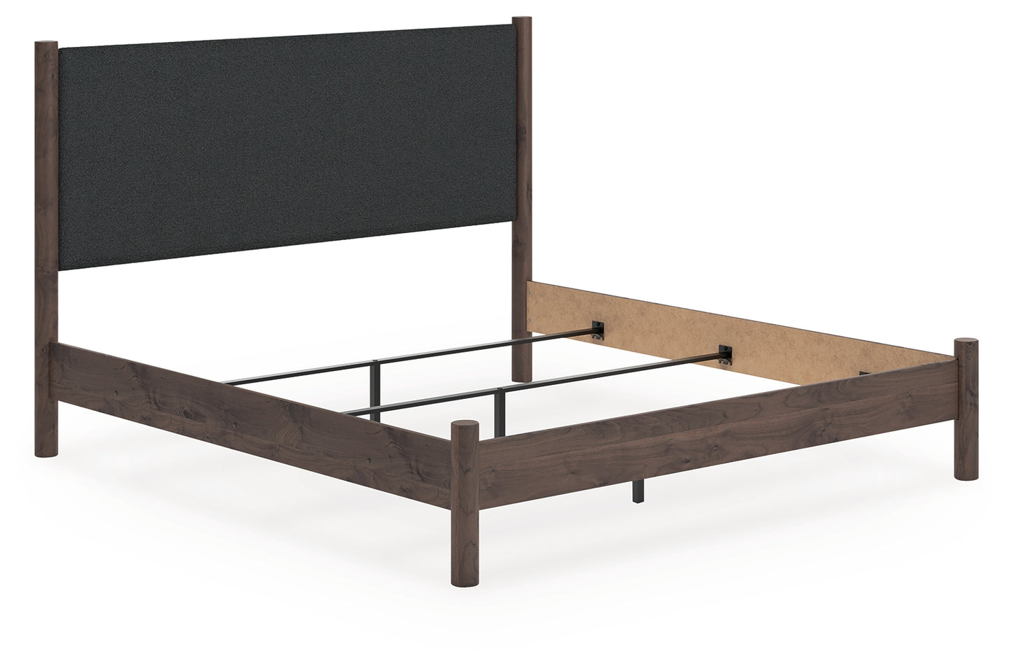 Bradenton Furniture Outlet - Ashley Furniture - Pamytta Bedroom - King Upholstered Panel Bed / Brown - PCB2614B29
