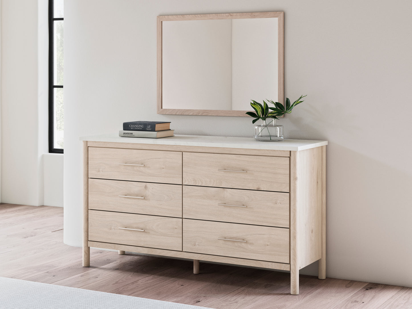Bradenton Furniture Outlet - Ashley Furniture - Cadmori Bedroom - Dresser and Mirror / Two-tone - B2615B1