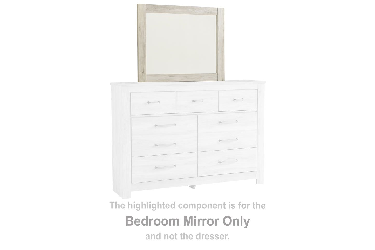 Bradenton Furniture Outlet - Ashley Furniture - Bellaby Bedroom - Bedroom Mirror / Whitewash - B331-36
