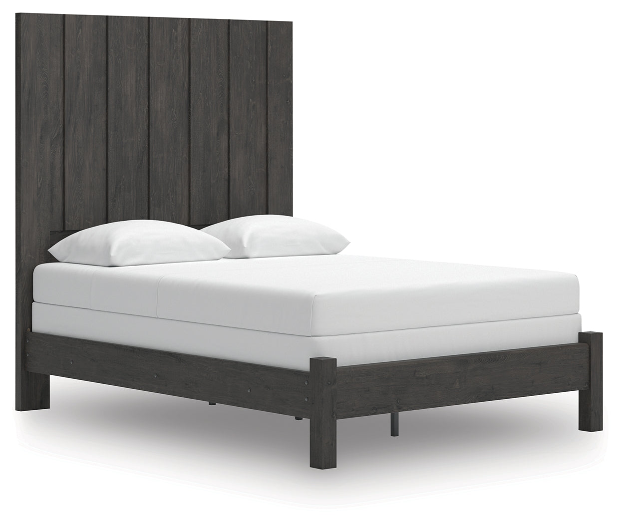 Bradenton Furniture Outlet - Ashley Furniture - Fraluna Bedroom - Queen Panel Bed / Charcoal - PCB3370B2