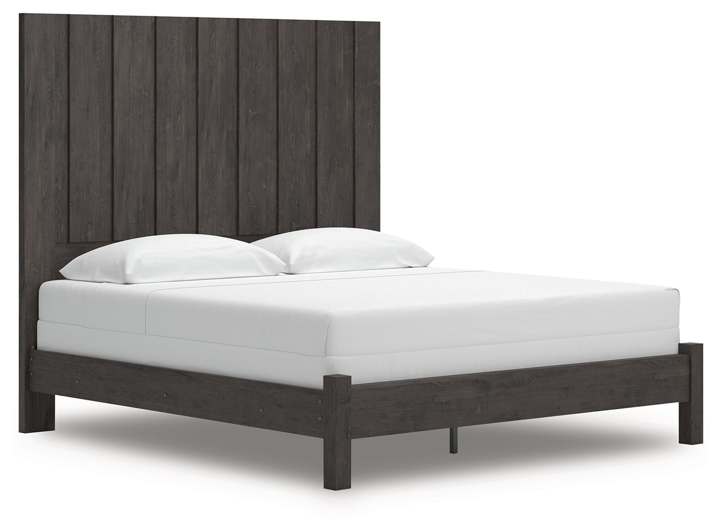 Bradenton Furniture Outlet - Ashley Furniture - Fraluna Bedroom - King Panel Bed / Charcoal - PCB3370B8