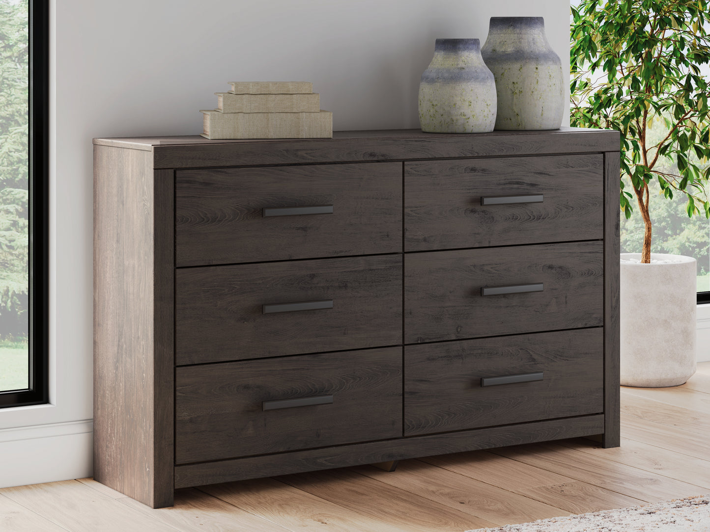 Bradenton Furniture Outlet - Ashley Furniture - Prendonea Bedroom - Twin Panel Bed / Charcoal - B3789B2