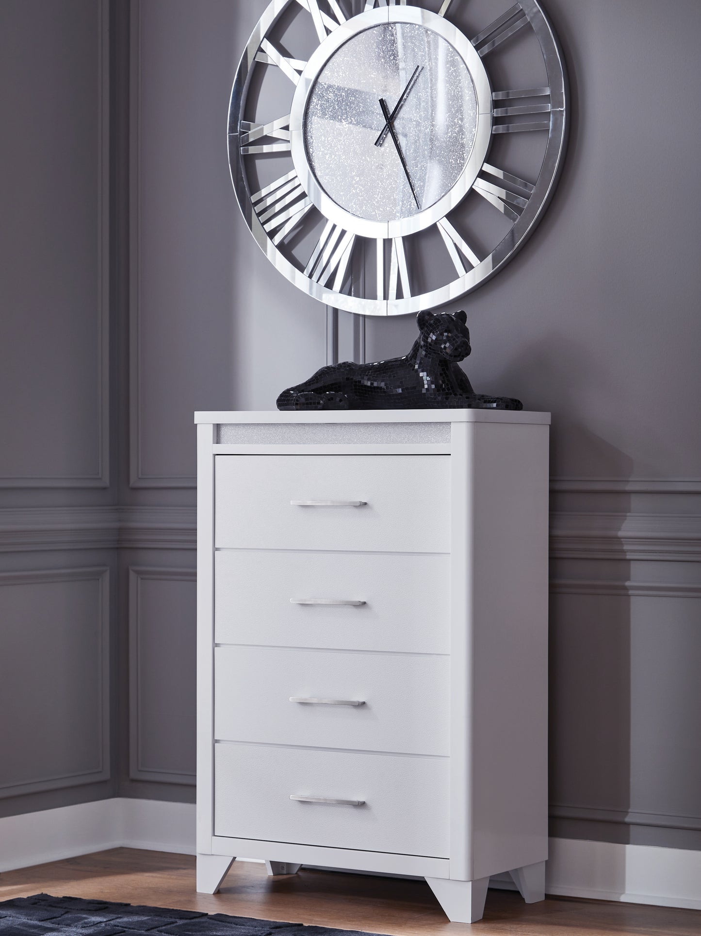 Bradenton Furniture Outlet - Ashley Furniture - Jarlee Bedroom - Four Drawer Chest / White - PCB392-46