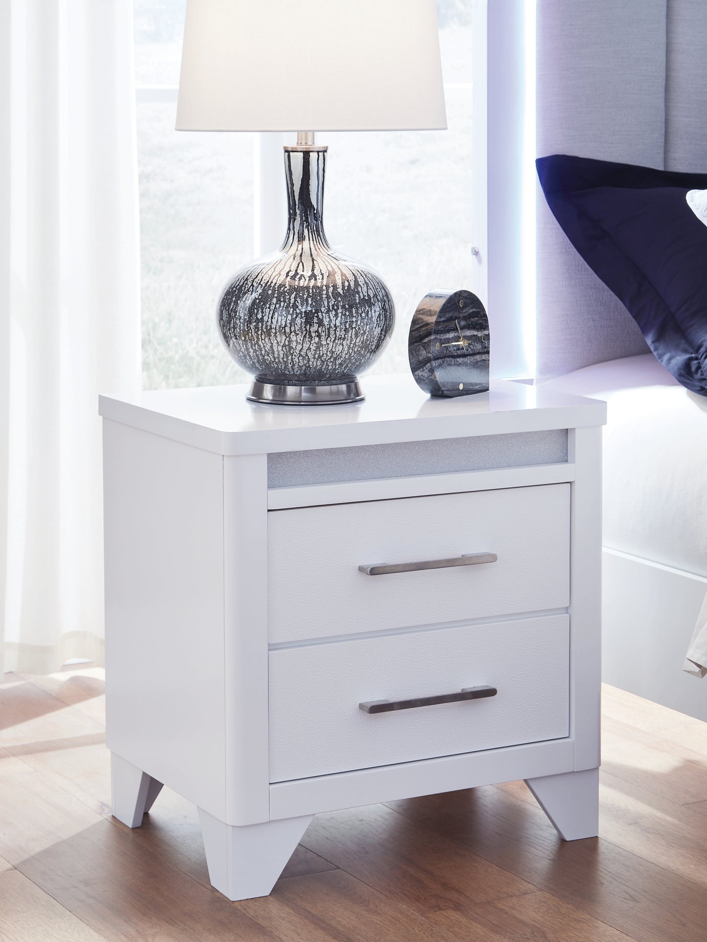 Bradenton Furniture Outlet - Ashley Furniture - Jarlee Bedroom - Two Drawer Night Stand / White - PCB392-92