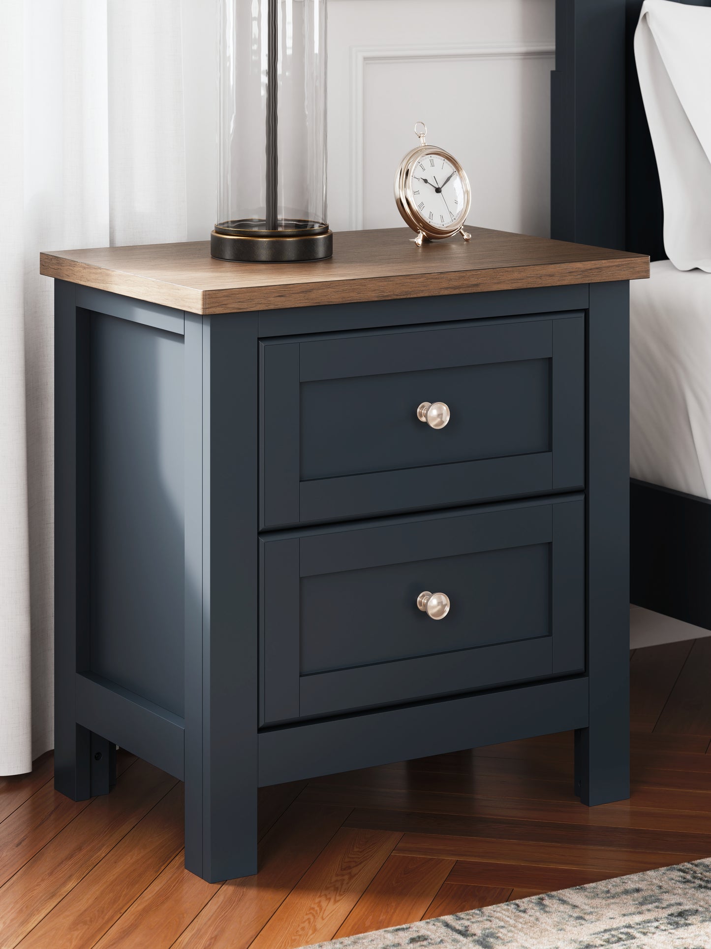 Bradenton Furniture Outlet - Ashley Furniture - Landocken Bedroom - Queen Panel Bed / Brown/Blue - B414B10