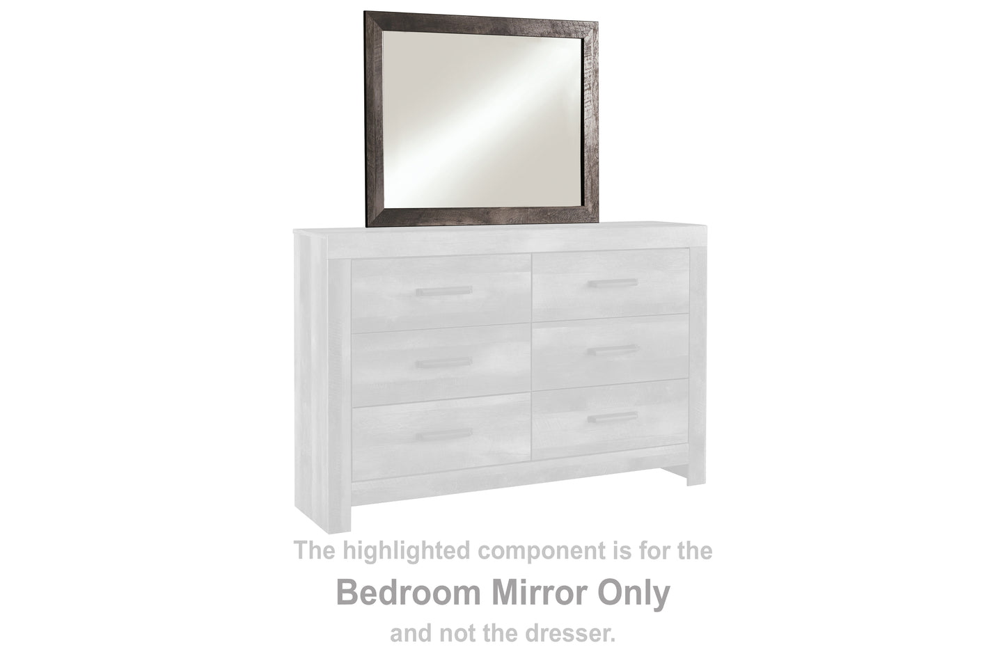 Bradenton Furniture Outlet - Ashley Furniture - Wynnlow Bedroom - Bedroom Mirror / Gray - B440-36