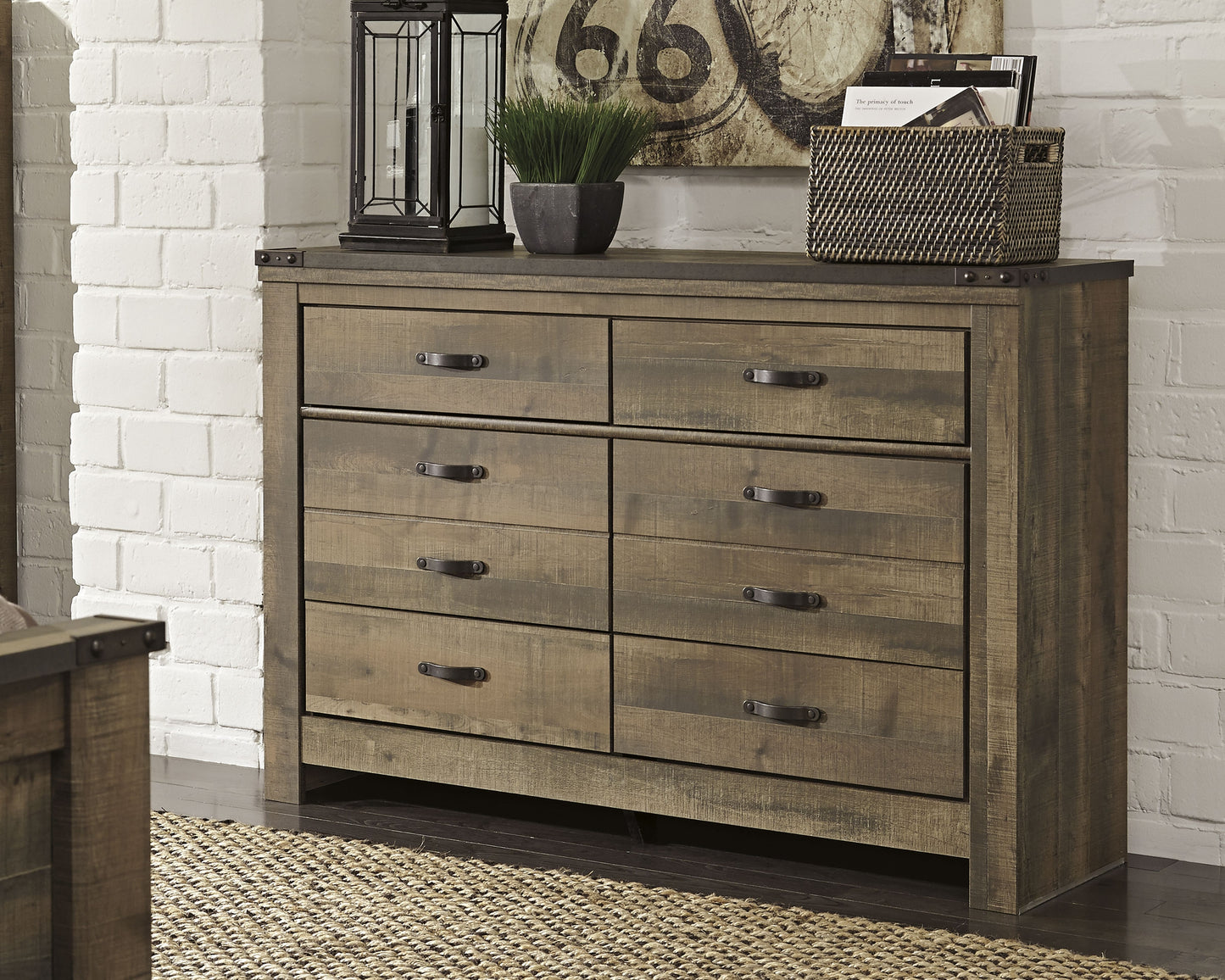 Bradenton Furniture Outlet - Ashley Furniture - Trinell Bedroom - Six Drawer Dresser / Brown - B446-31