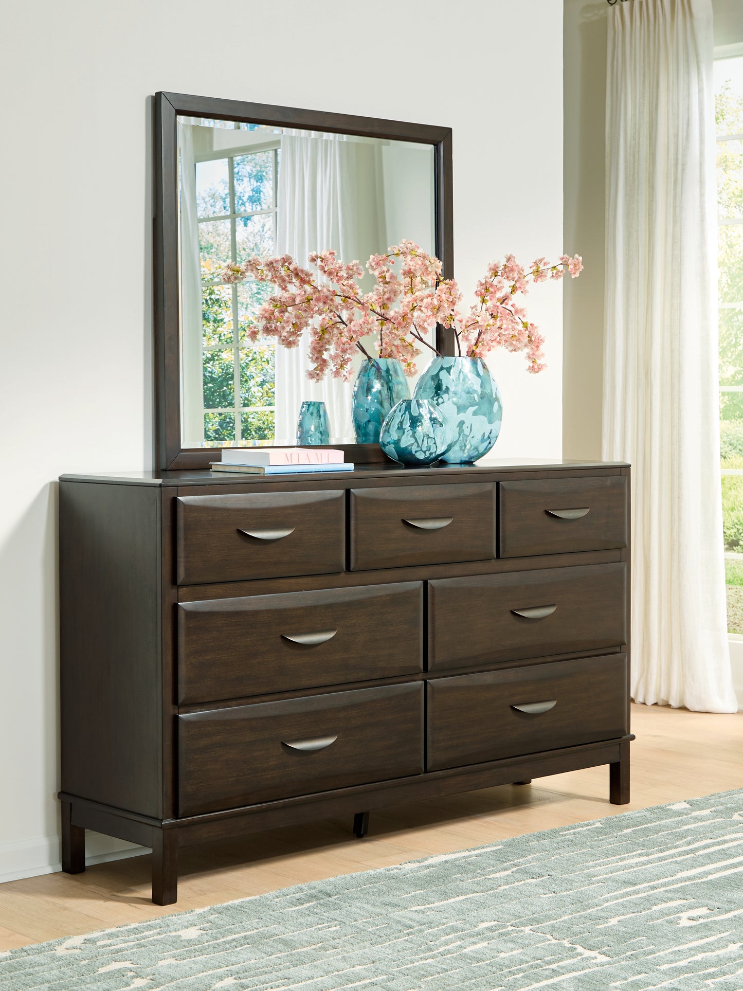 Bradenton Furniture Outlet - Ashley Furniture - Vanmore Bedroom - King Storage Bed / Dark Brown - B479B6