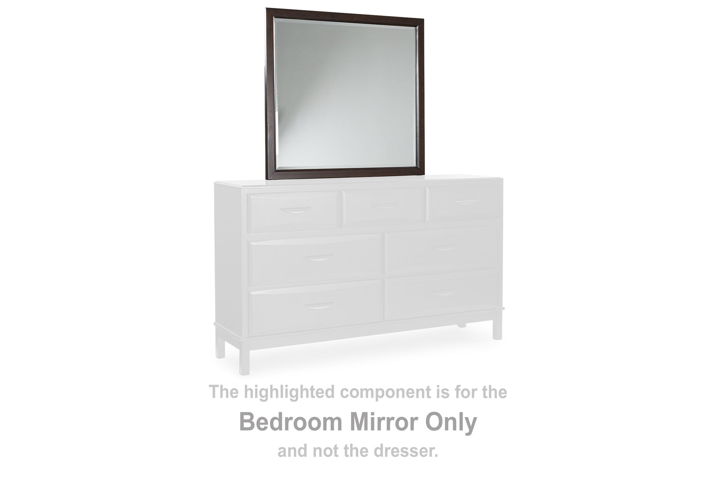 Bradenton Furniture Outlet - Ashley Furniture - Vanmore Bedroom - Bedroom Mirror / Dark Brown - B479-36