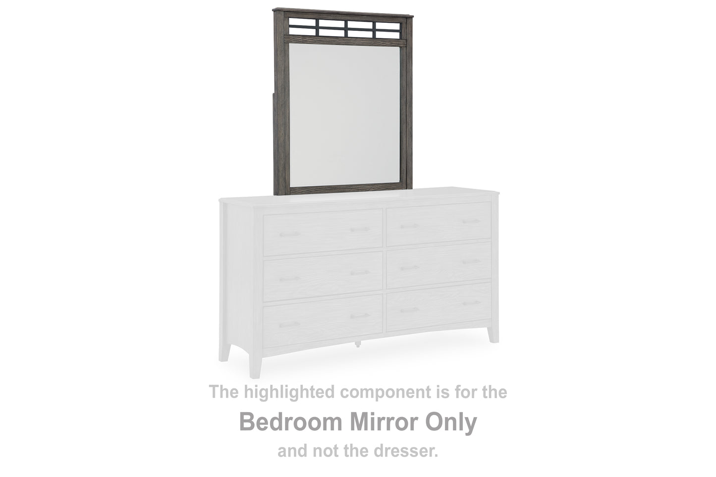 Bradenton Furniture Outlet - Ashley Furniture - Montillan Bedroom - Bedroom Mirror / Grayish Brown - B651-36