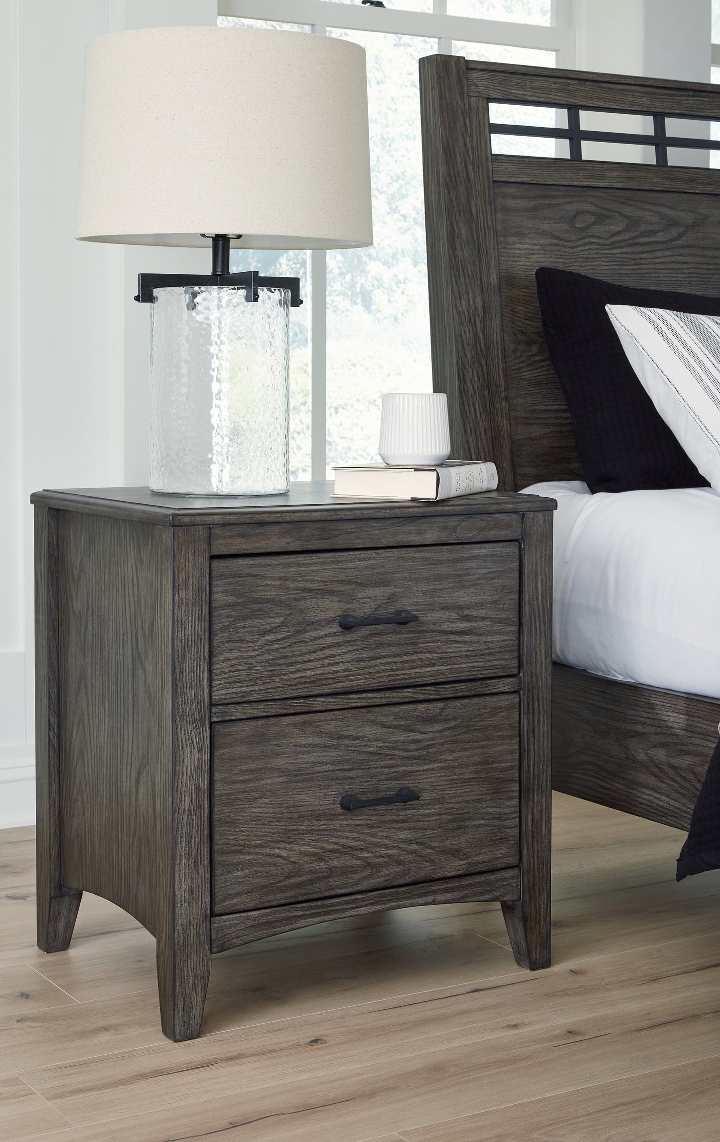 Bradenton Furniture Outlet - Ashley Furniture - Montillan Bedroom - California King Panel Bed / Grayish Brown - B651B5