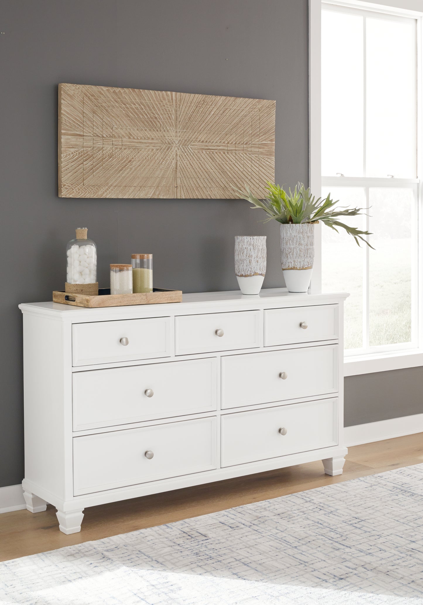 Bradenton Furniture Outlet - Ashley Furniture - Fortman Bedroom - Twin Panel Storage Bed / White - B680B24