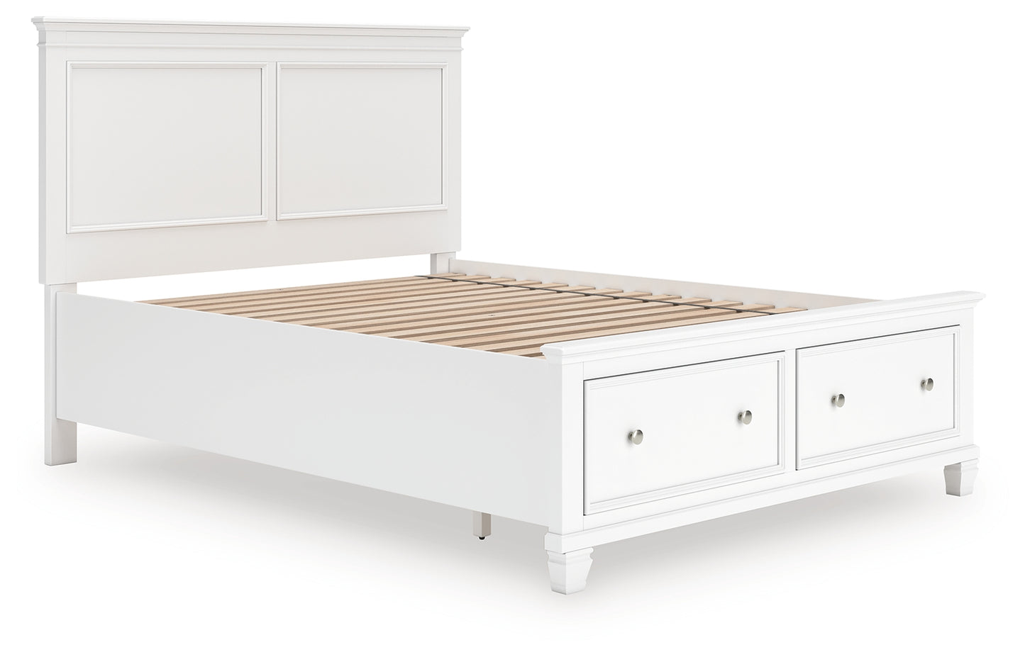 Bradenton Furniture Outlet - Ashley Furniture - Fortman Bedroom - Queen Panel Storage Bed / White - B680B20