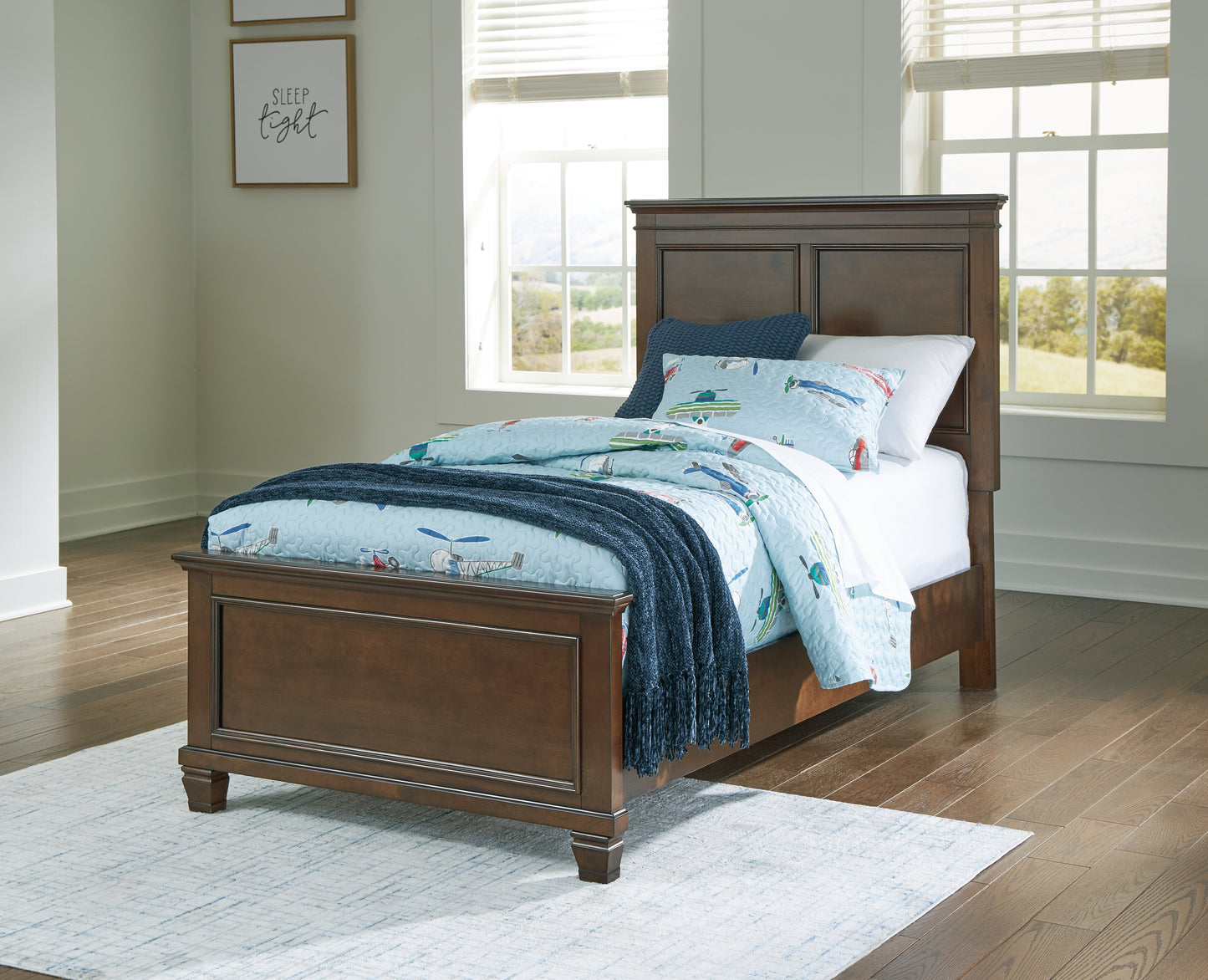 Bradenton Furniture Outlet - Ashley Furniture - Danabrin Bedroom - Twin Panel Bed / Brown - B685B6