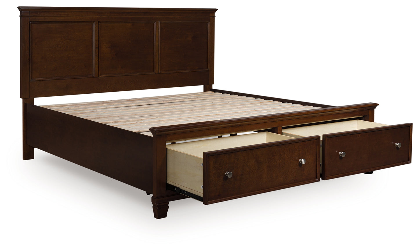 Bradenton Furniture Outlet - Ashley Furniture - Danabrin Bedroom - California King Panel Storage Bed / Brown - B685B19
