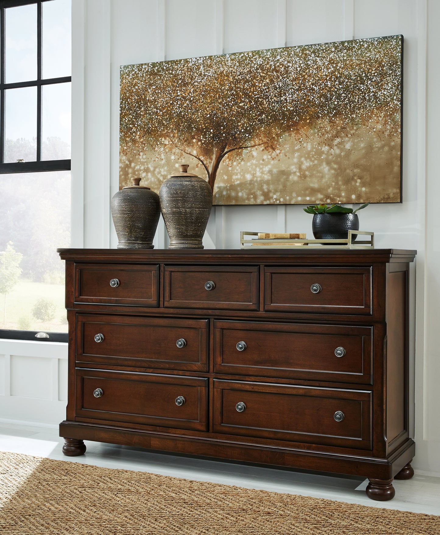 Bradenton Furniture Outlet - Ashley Furniture - Porter Bedroom - Dresser / Rustic Brown - B697-31