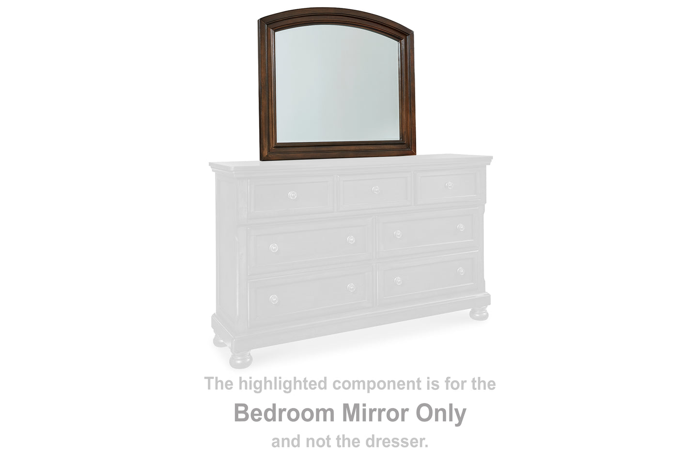 Bradenton Furniture Outlet - Ashley Furniture - Porter Bedroom - Bedroom Mirror / Rustic Brown - B697-36