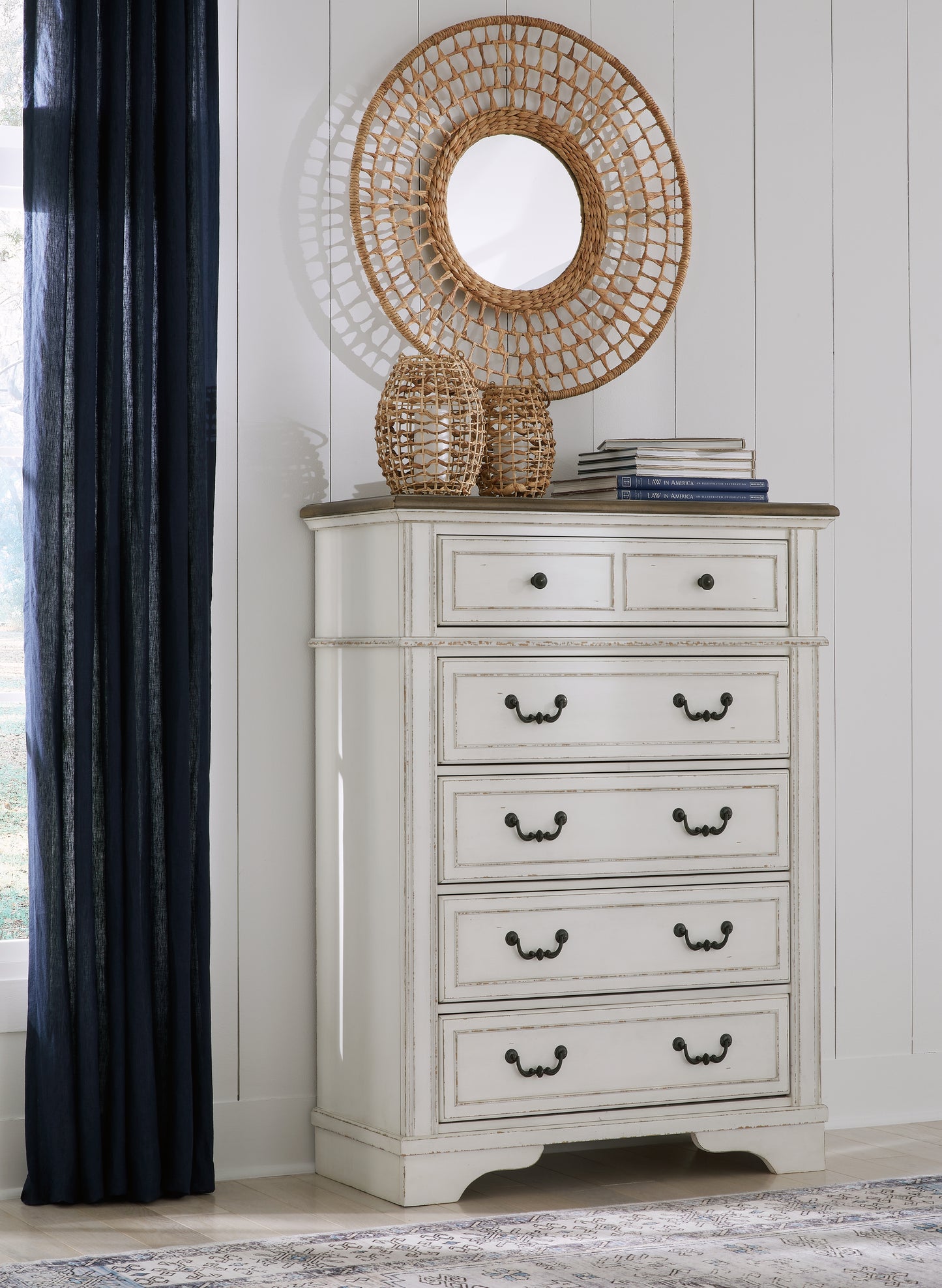 Bradenton Furniture Outlet - Ashley Furniture - Blendon Bedroom - Five Drawer Chest / Two-tone - B747-46