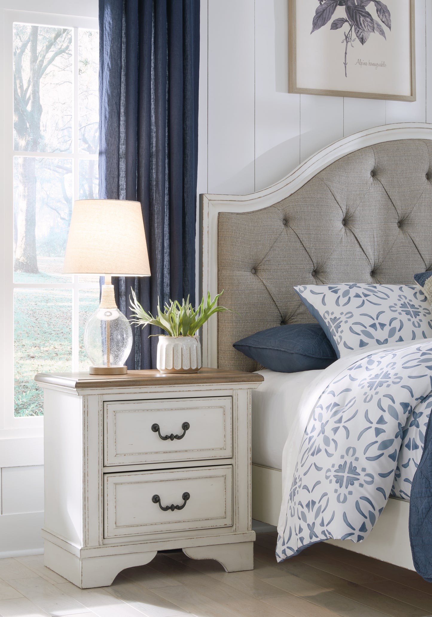 Bradenton Furniture Outlet - Ashley Furniture - Blendon Bedroom - Two Drawer Night Stand / Two-tone - B747-92