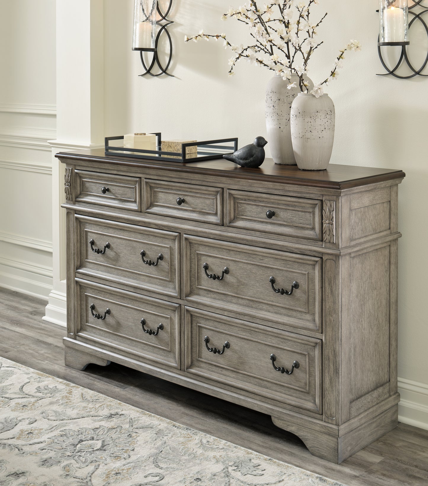 Bradenton Furniture Outlet - Ashley Furniture - Lodenbay Bedroom - Dresser / Antique Gray/Brown - B751-31