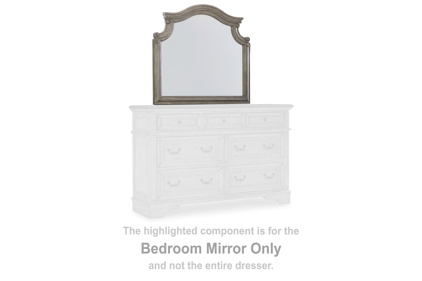 Bradenton Furniture Outlet - Ashley Furniture - Lodenbay Bedroom - Bedroom Mirror / Antique Gray - B751-36