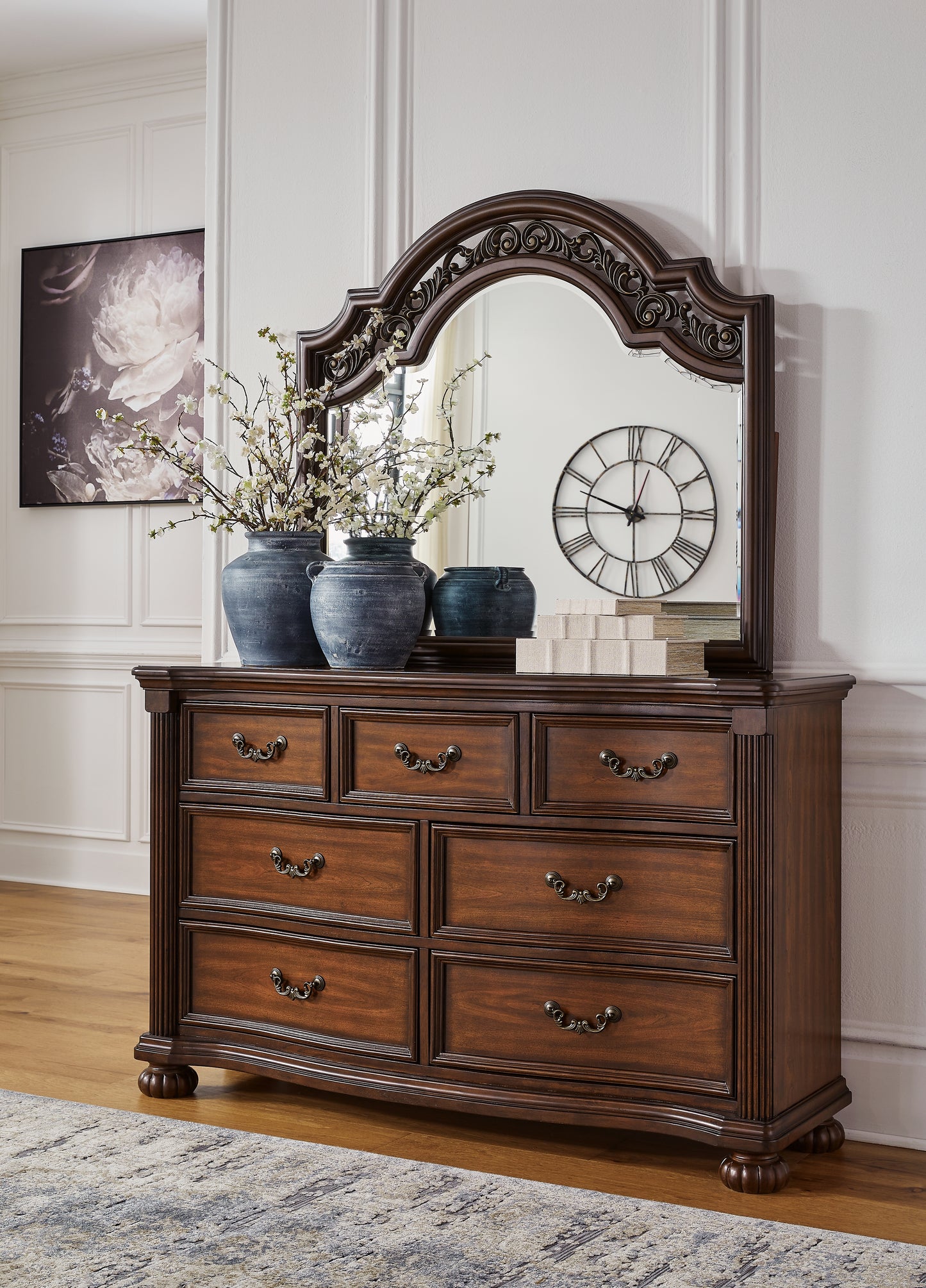 Bradenton Furniture Outlet - Ashley Furniture - Lavinton Bedroom - Dresser and Mirror / Brown - B764B1