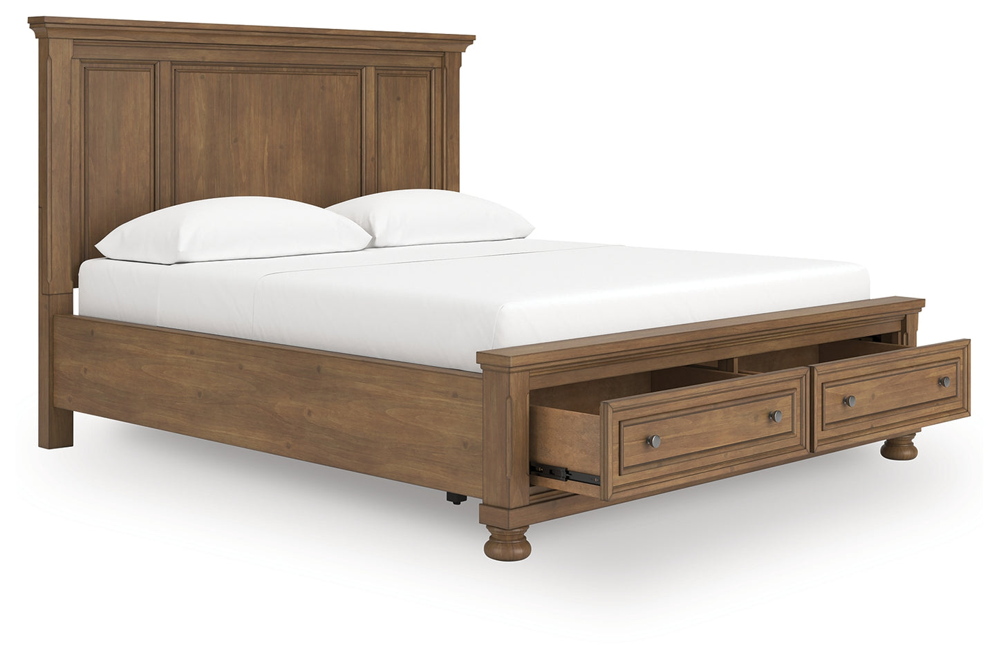 Bradenton Furniture Outlet - Ashley Furniture - Feddinger Bedroom - California King Panel Storage Bed / Medium Brown - PCB779B13