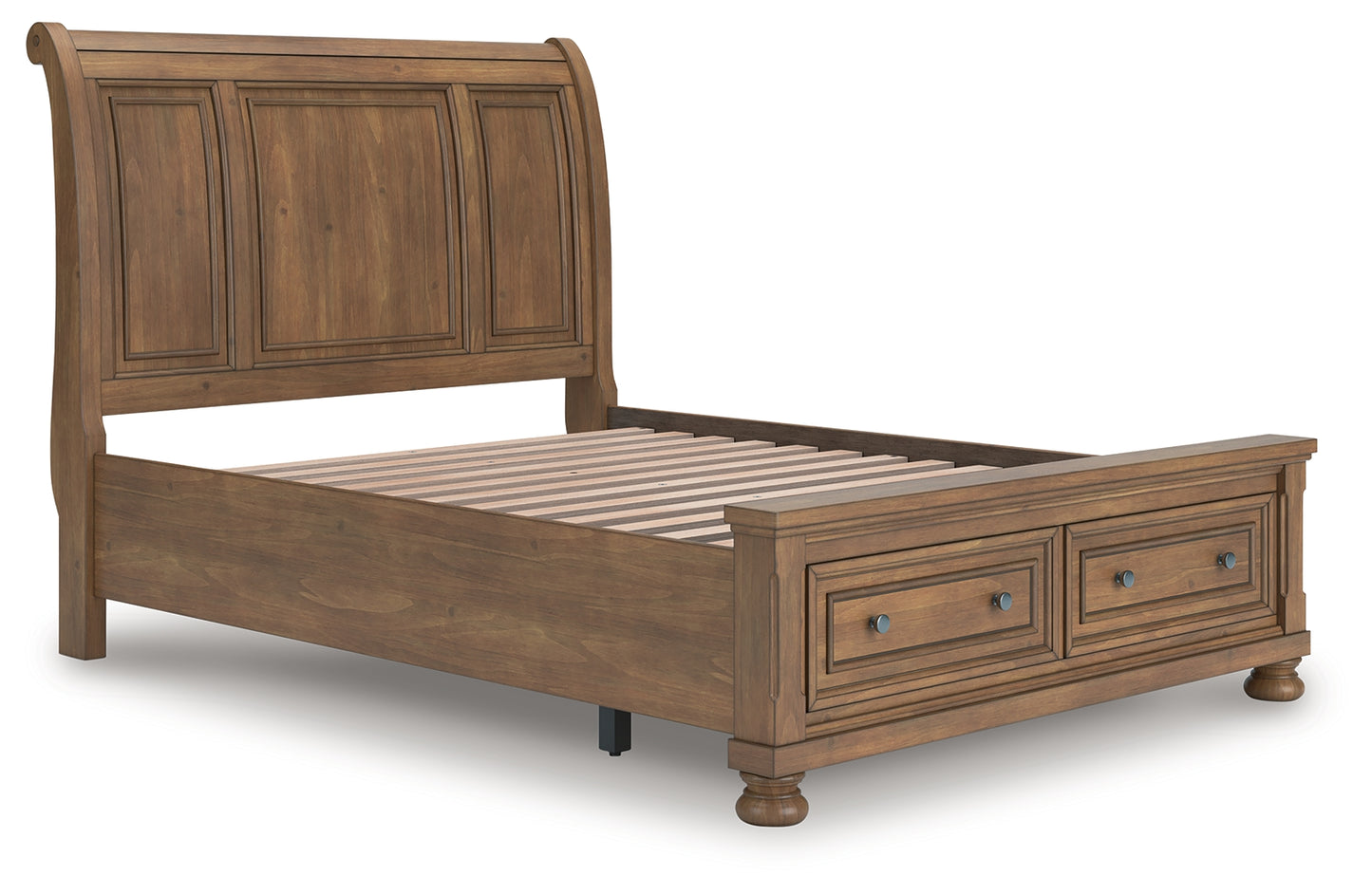 Bradenton Furniture Outlet - Ashley Furniture - Feddinger Bedroom - Queen Storage Sleigh Bed / Medium Brown - PCB779B4