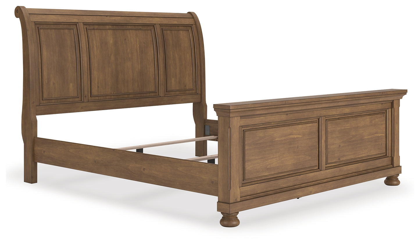 Bradenton Furniture Outlet - Ashley Furniture - Feddinger Bedroom - King Sleigh Bed / Medium Brown - PCB779B15