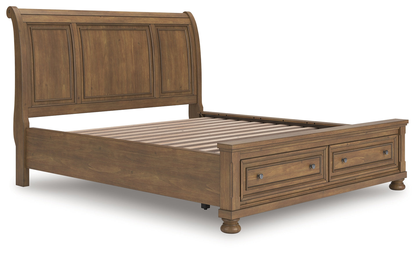 Bradenton Furniture Outlet - Ashley Furniture - Feddinger Bedroom - California King Storage Sleigh Bed / Medium Brown - PCB779B9
