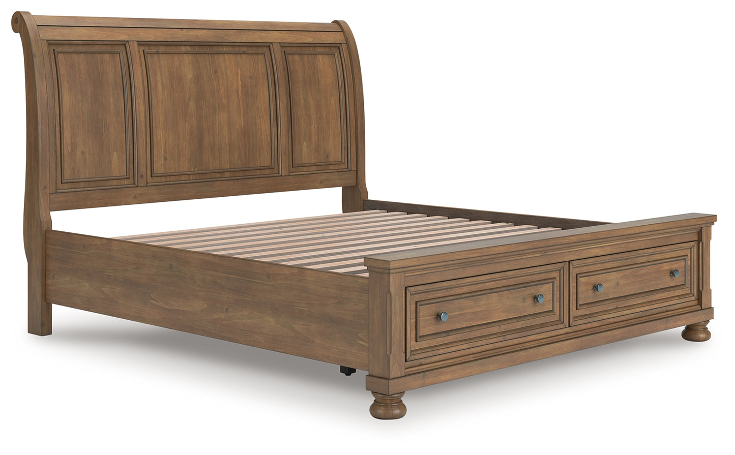 Bradenton Furniture Outlet - Ashley Furniture - Feddinger Bedroom - King Storage Sleigh Bed / Medium Brown - PCB779B8