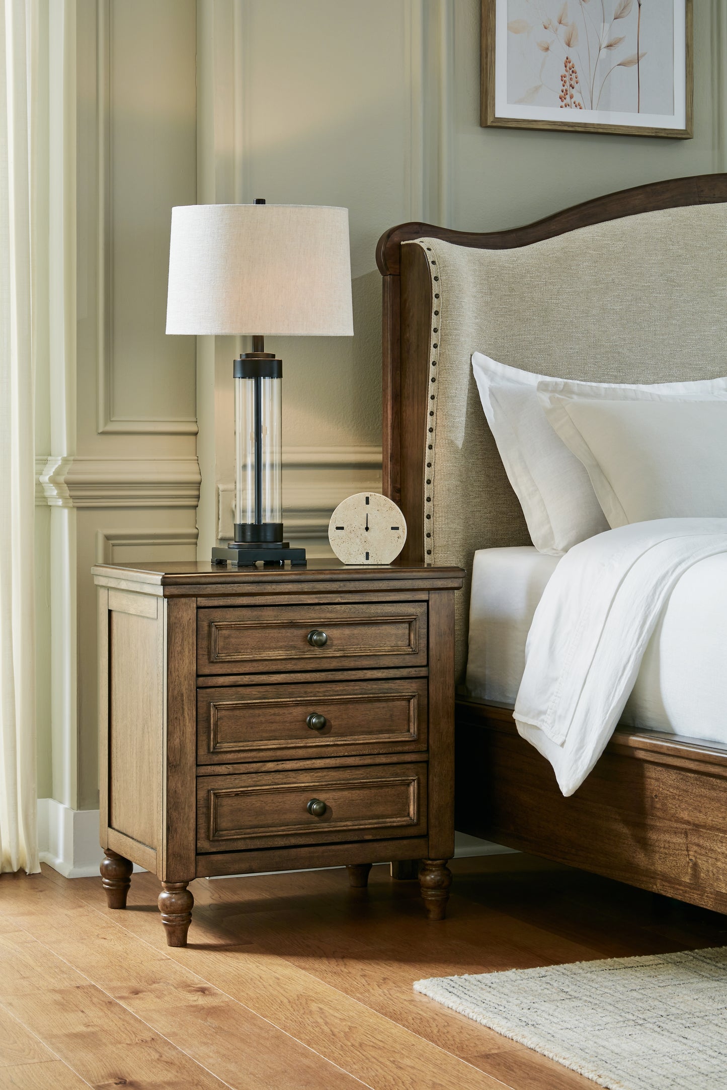 Bradenton Furniture Outlet - Ashley Furniture - Sturlayne Bedroom - Three Drawer Night Stand / Brown - B787-93
