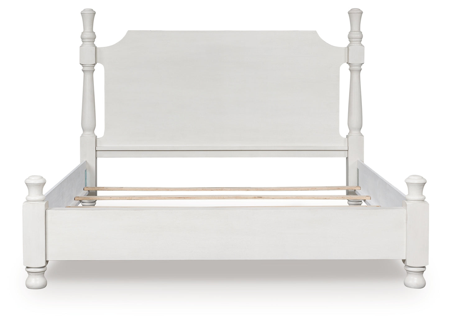 Bradenton Furniture Outlet - Ashley Furniture - Rowlenstown Bedroom - King Poster Bed / Antique White - PCB823B4