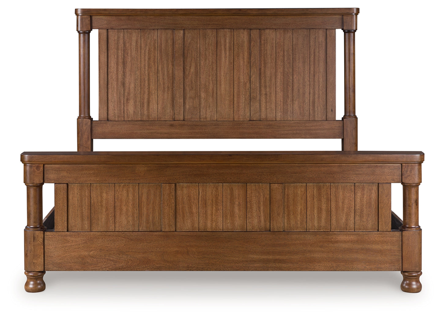 Bradenton Furniture Outlet - Ashley Furniture - Rowlenstown Bedroom - California King Poster Bed / Brown - PCB824B5