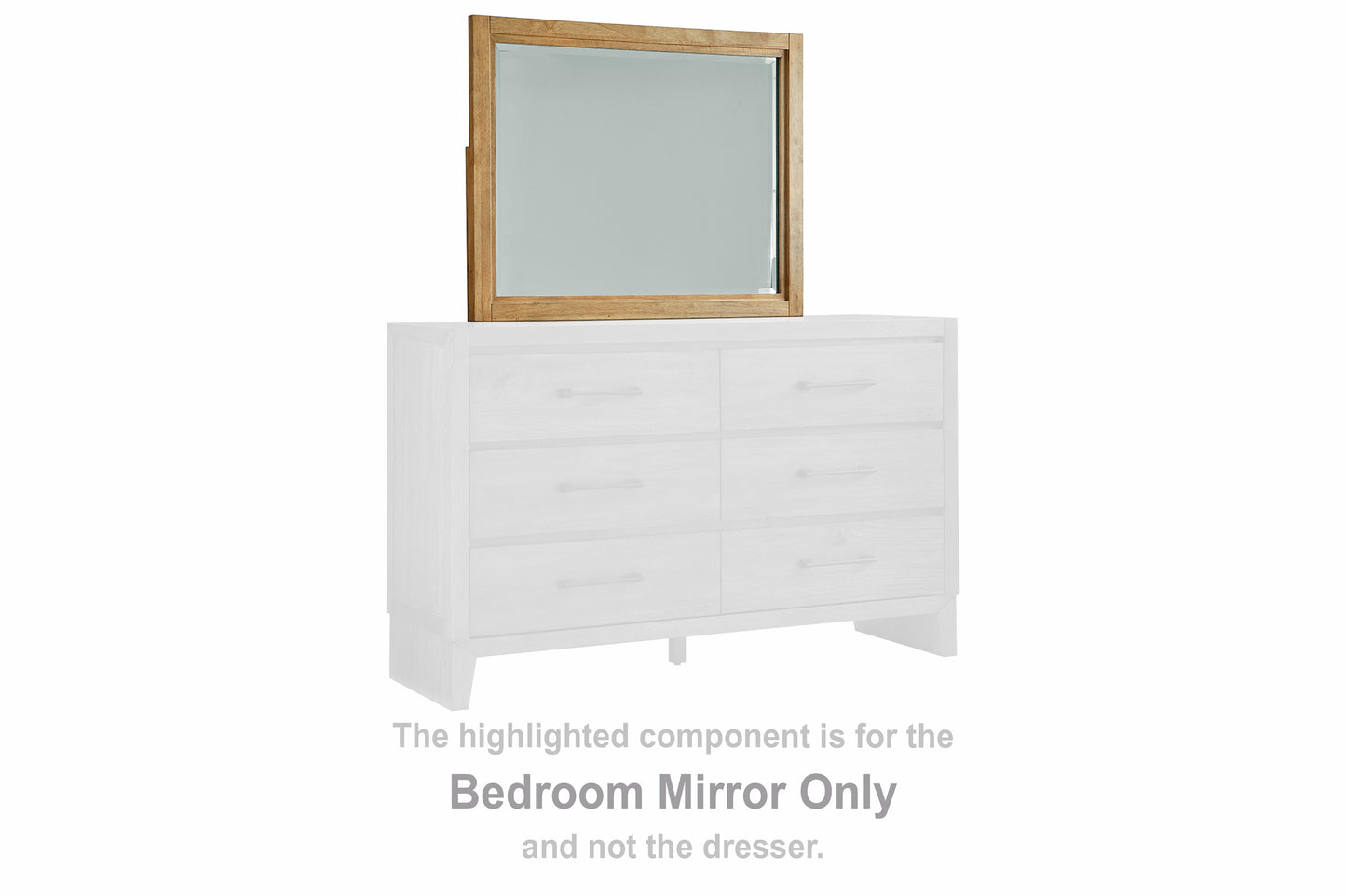 Bradenton Furniture Outlet - Ashley Furniture - Sherbana Bedroom - Bedroom Mirror / Light Brown - B833-36