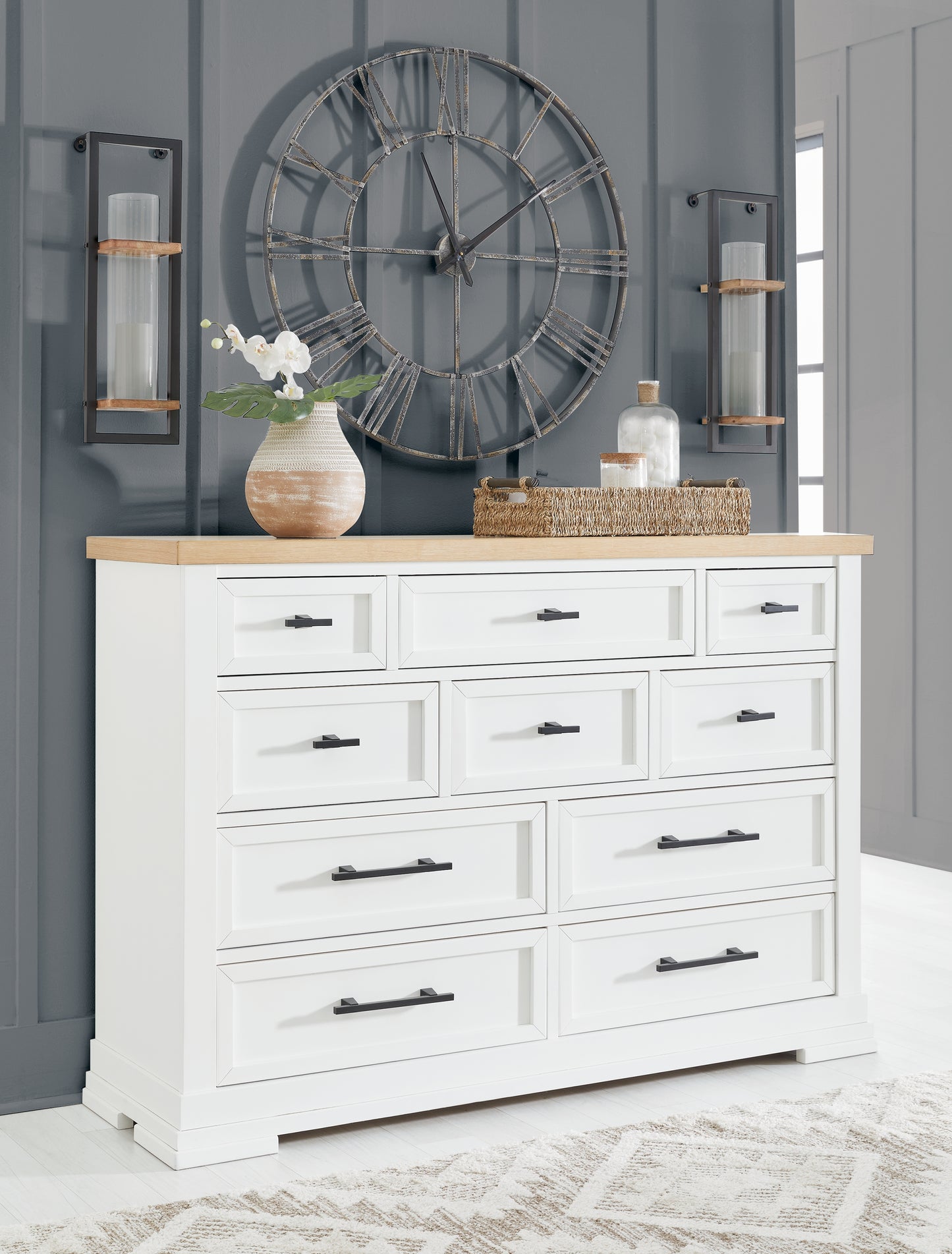 Bradenton Furniture Outlet - Ashley Furniture - Ashbryn Bedroom - Dresser / White/Natural - B844-31