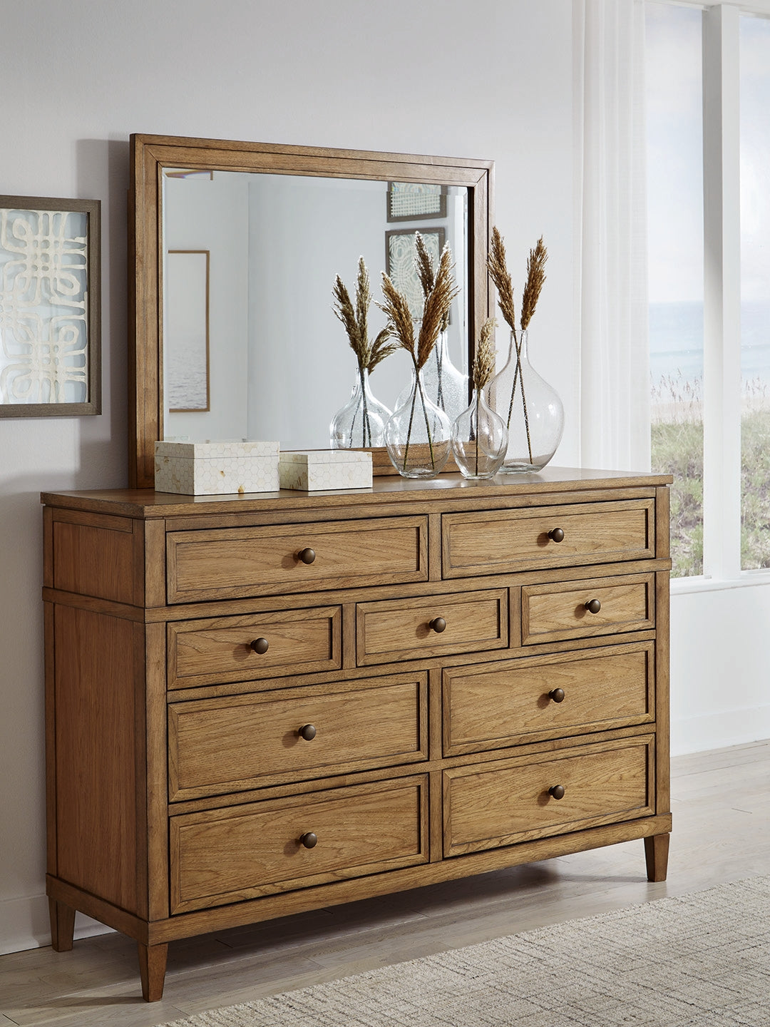 Bradenton Furniture Outlet - Ashley Furniture - Sharlance Bedroom - Dresser and Mirror / Brown - B895B1
