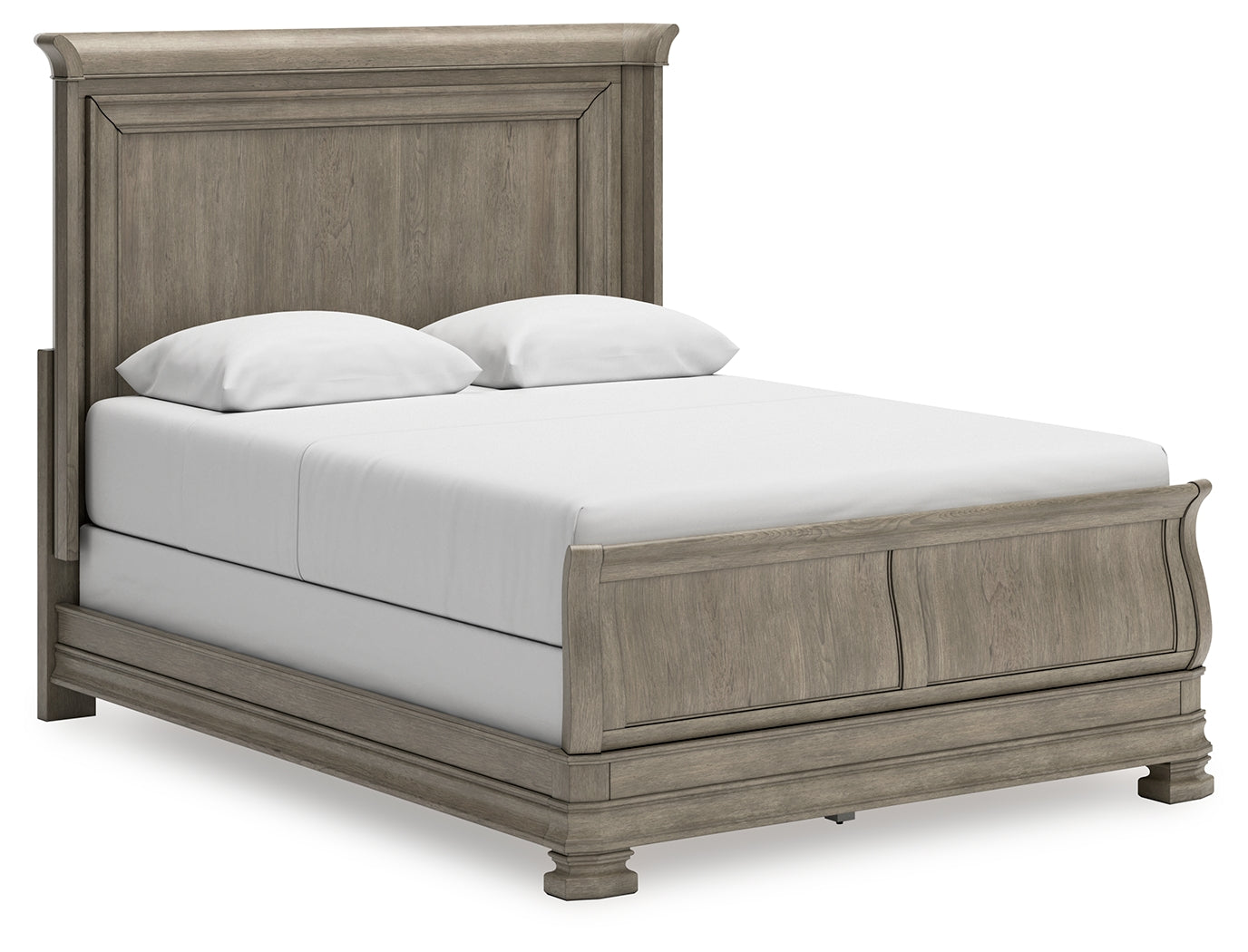 Bradenton Furniture Outlet - Ashley Furniture - Lexorne Bedroom - Queen Sleigh Bed / Gray - B924B2