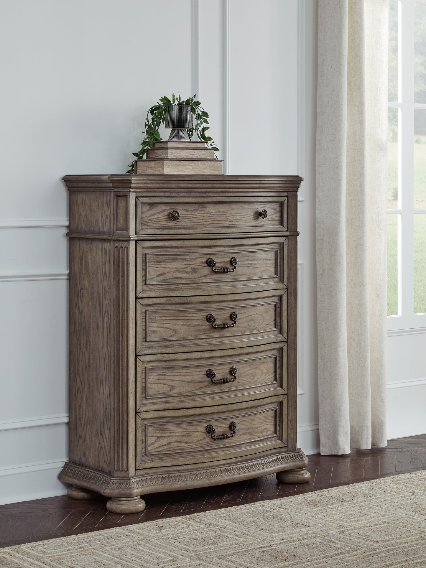 Bradenton Furniture Outlet - Ashley Furniture - Ardenfield Bedroom - Five Drawer Chest / Light Brown - B944-46