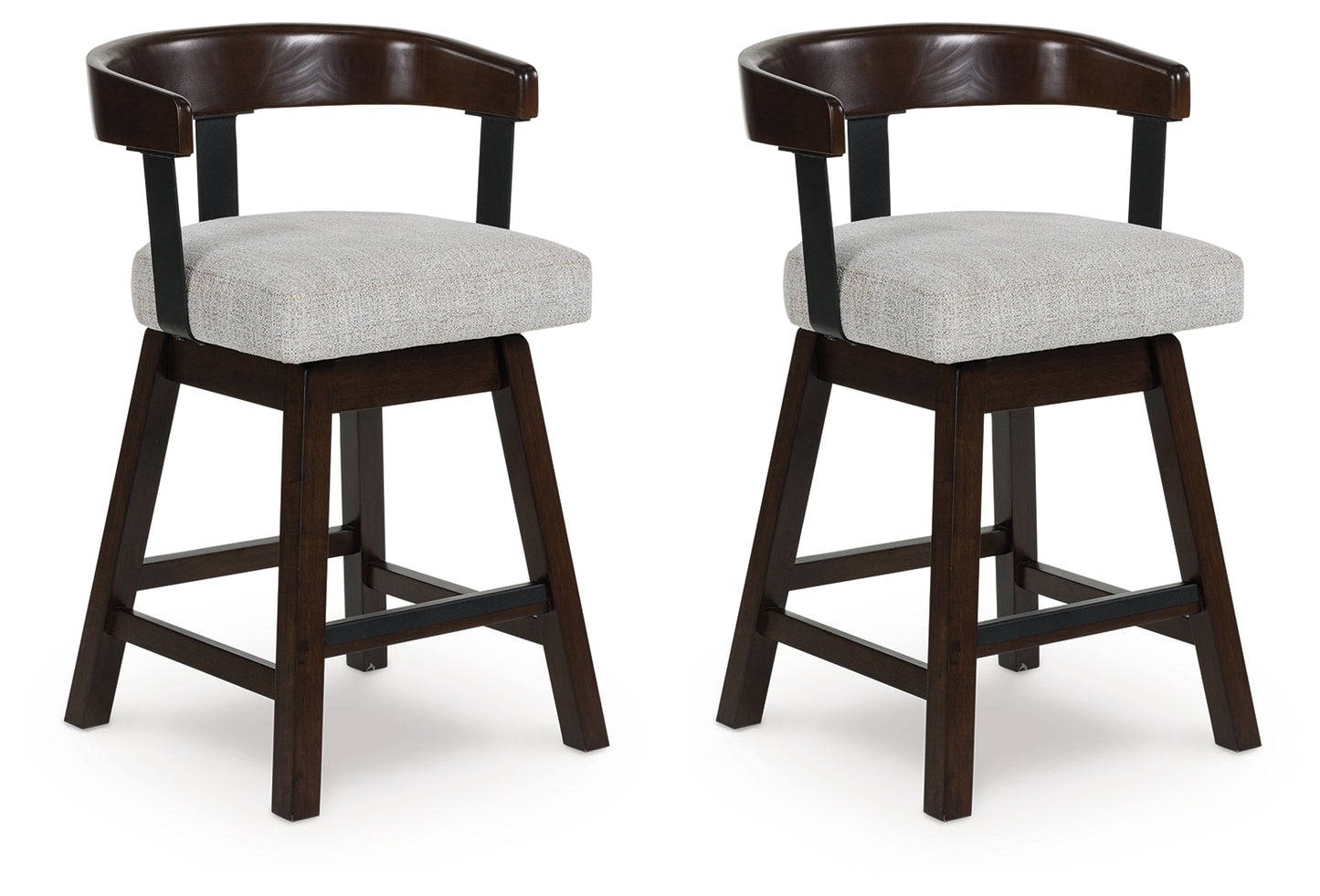 Bradenton Furniture Outlet - Ashley Furniture - Haddigan Dining Room - Counter Height Barstool (Set of 2) / Dark Brown - D596-224X2