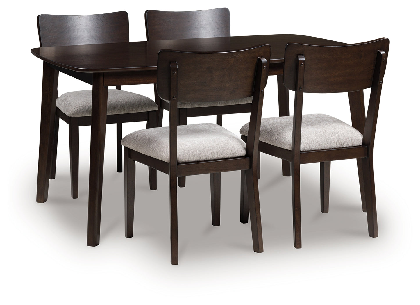 Bradenton Furniture Outlet - Ashley Furniture - Mallenette Dining Table and 4 Chairs (Set of 5) - Dining Room Table Set (5/CN) / Merlot - PCD607-225
