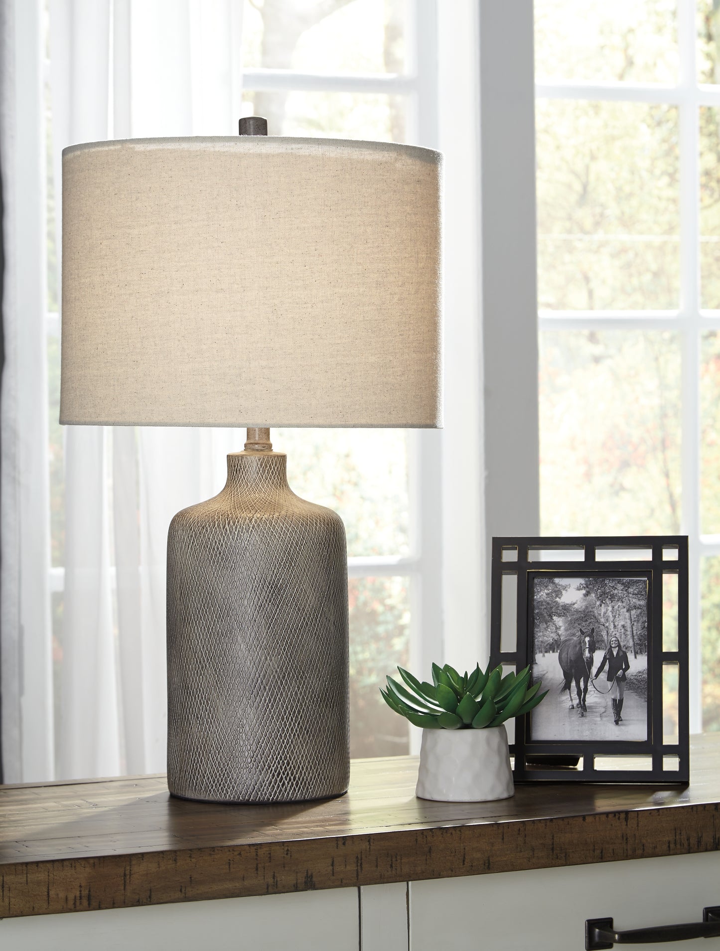 Bradenton Furniture Outlet - Ashley Furniture - Linus Lighting - Table Lamp (Set of 2) / Antique Black - L117964X2
