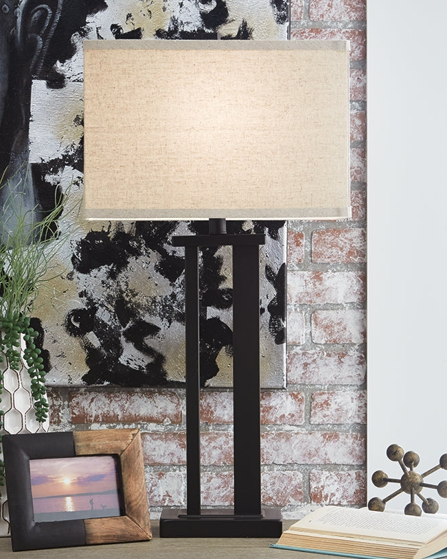 Bradenton Furniture Outlet - Ashley Furniture - Aniela Lighting - Metal Table Lamp (Set of 2) / Bronze Finish - L204074