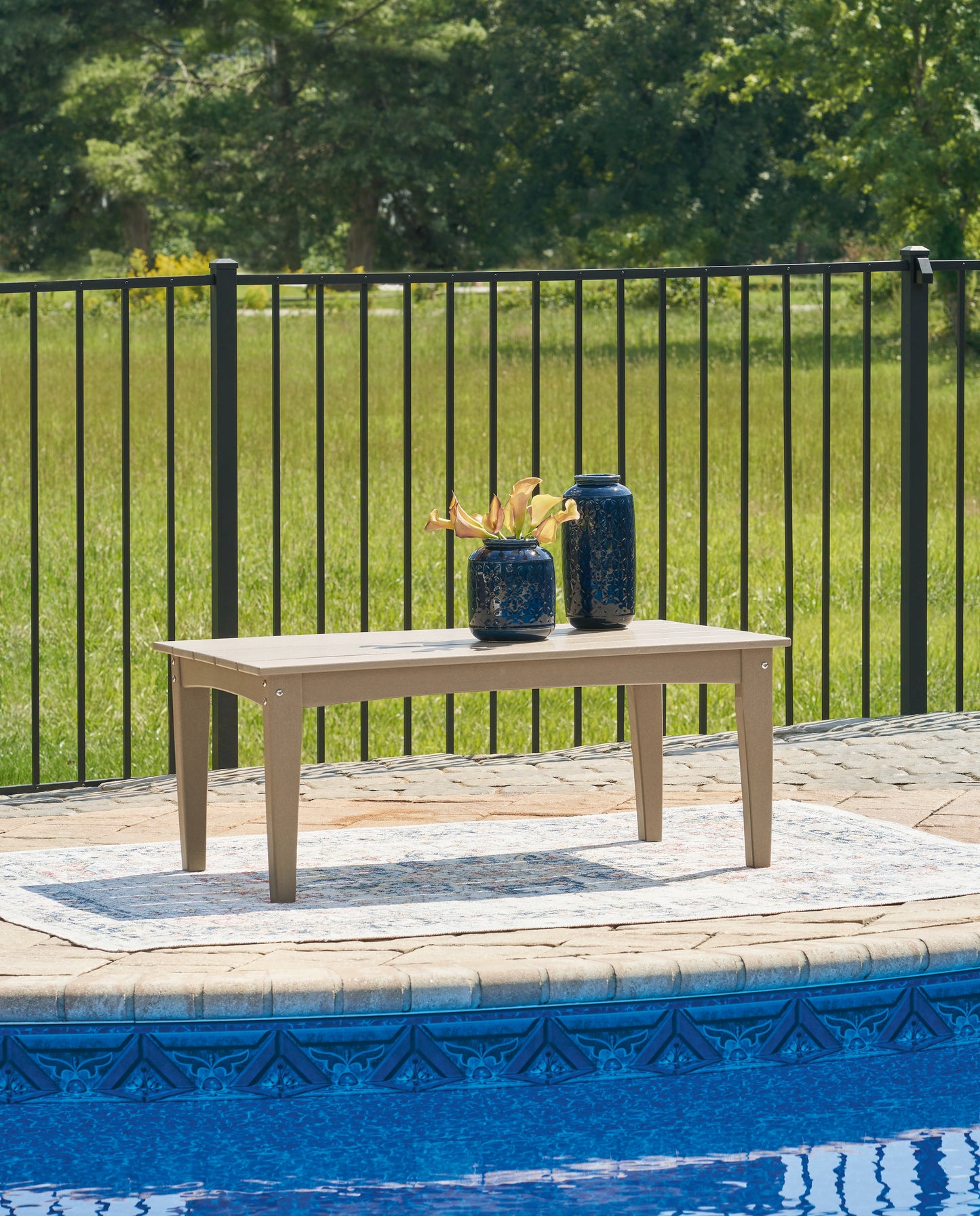 Bradenton Furniture Outlet - Ashley Furniture - Hyland wave Outdoor - Rectangular Cocktail Table / Driftwood - P114-701
