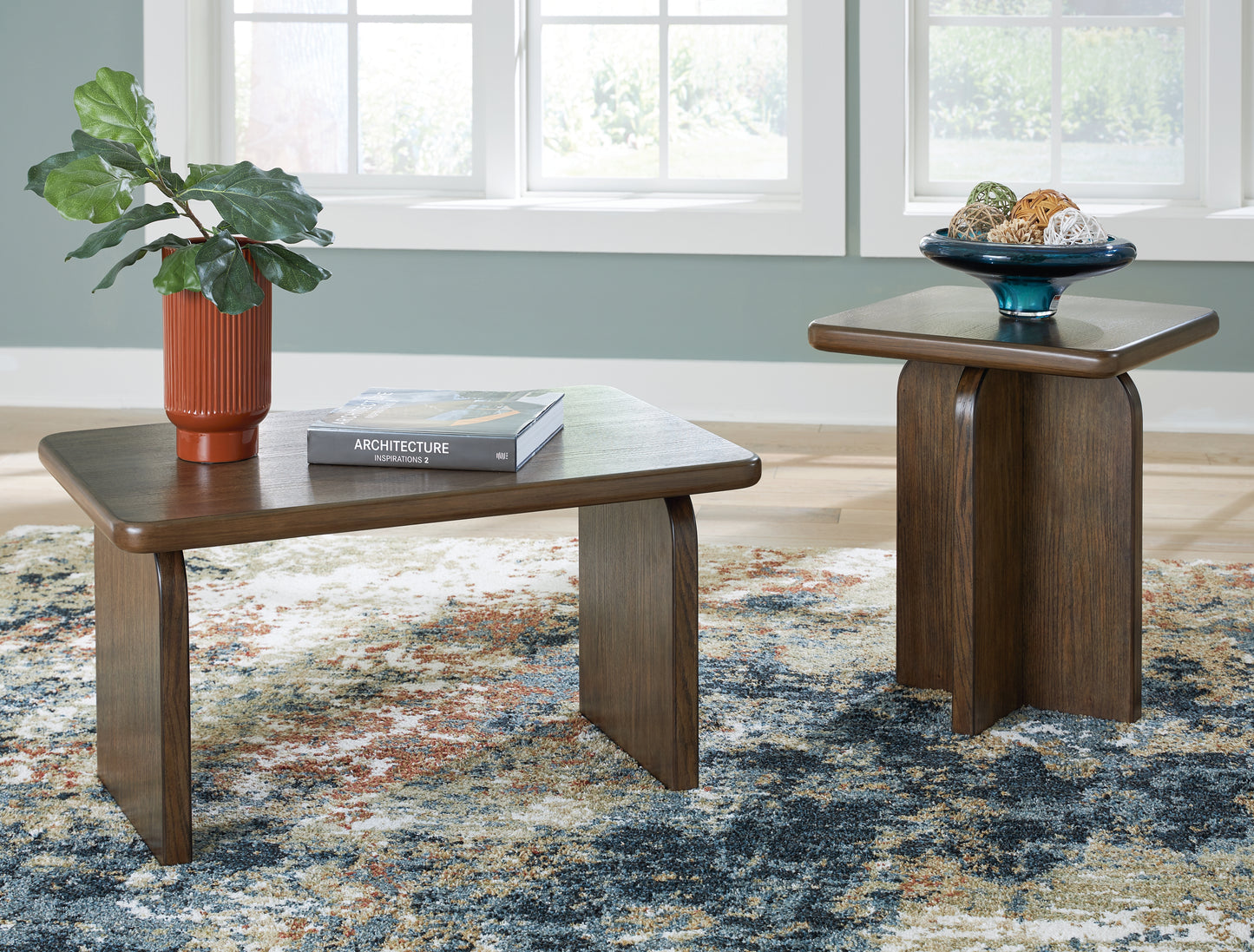 Bradenton Furniture Outlet - Ashley Furniture - Shawbeck Table (Set of 2) - Occasional Table Set (Set of 2) / Medium Brown - T315-12