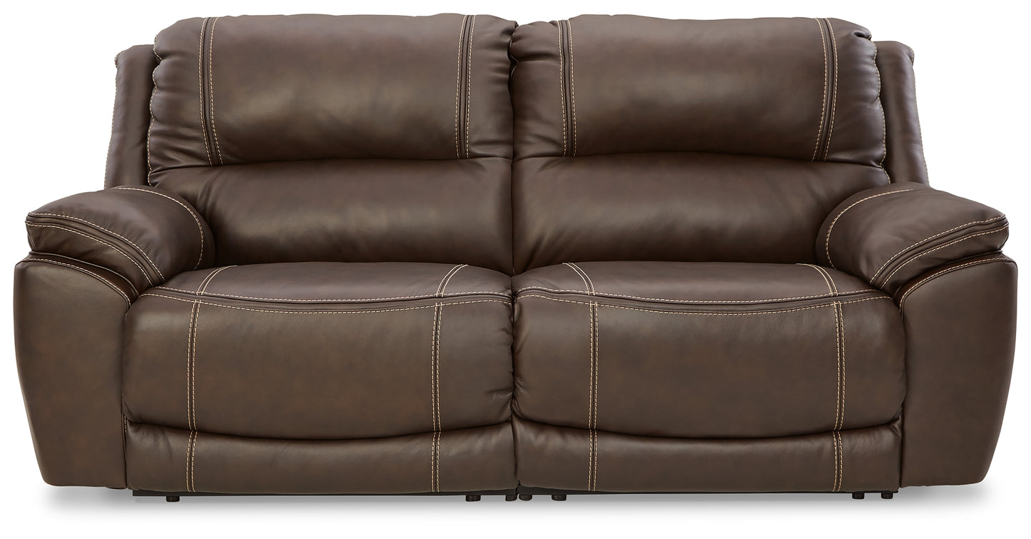 Bradenton Furniture Outlet - Ashley Furniture - Dunleith Sectional - 2-Piece Power Reclining Sectional Loveseat / Chocolate - U71604S3